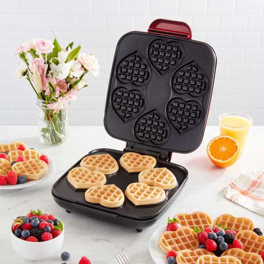 Top Selling Dash Multi Mini Heart Waffle Maker | * Hot