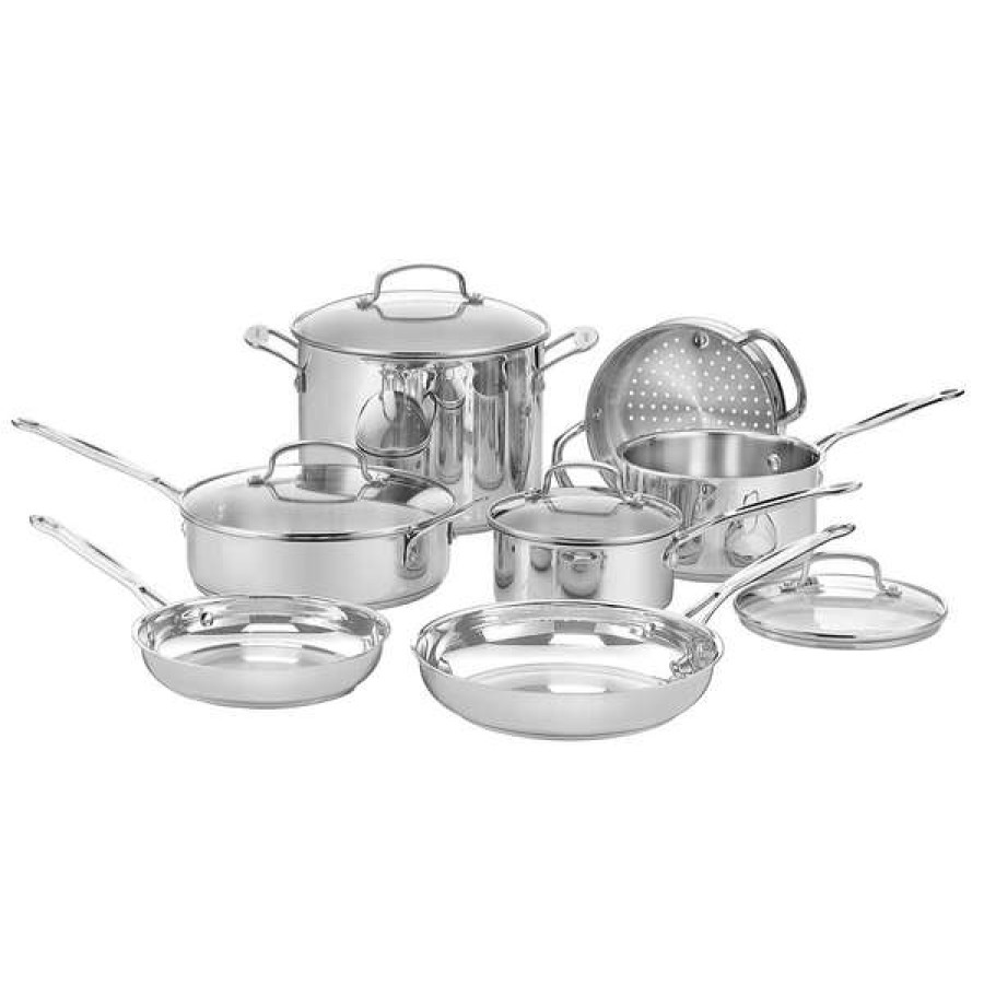 Sells Cheap Cuisinart Chef'S Classic Stainless Steel 11-Piece Cookware Set | * Best