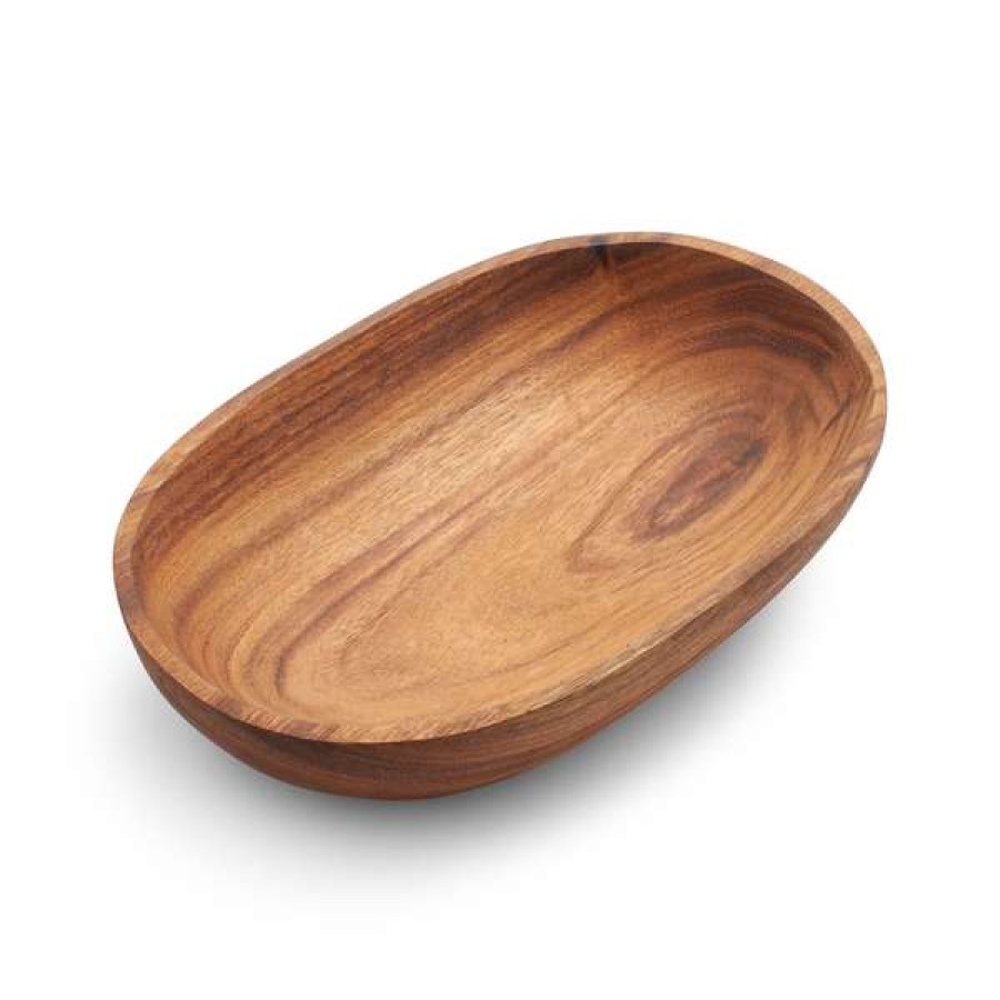 Popular Acacia Oval Serving Bowl | * Clearance