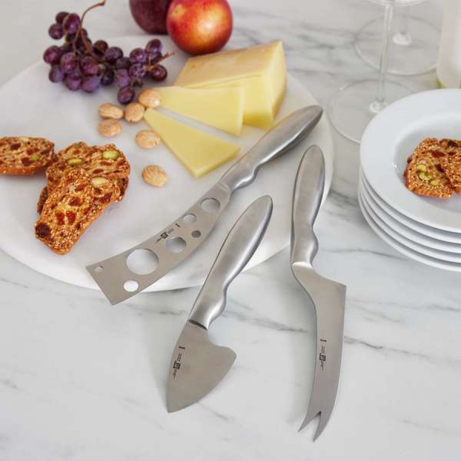 Excellent Quality Zwilling J.A. Henckels 3-Piece Cheese Knife Set | * Hot