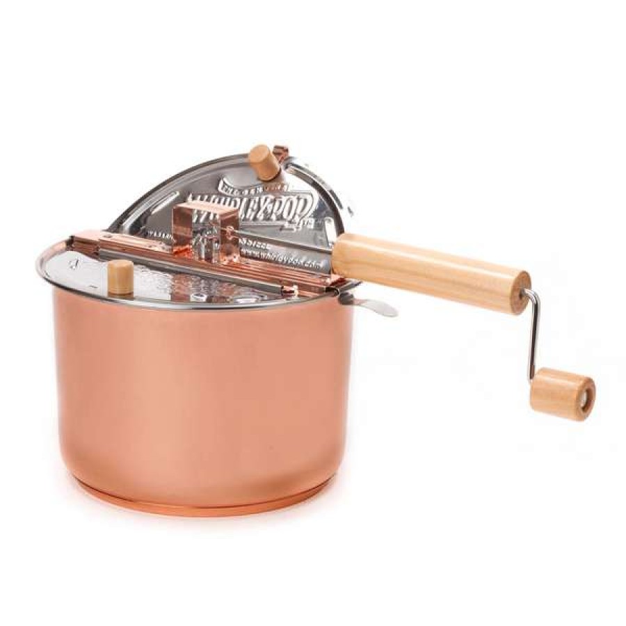 Classical Copper Plated Stainless Steel Whirley Pop Date Night Set | * Hot