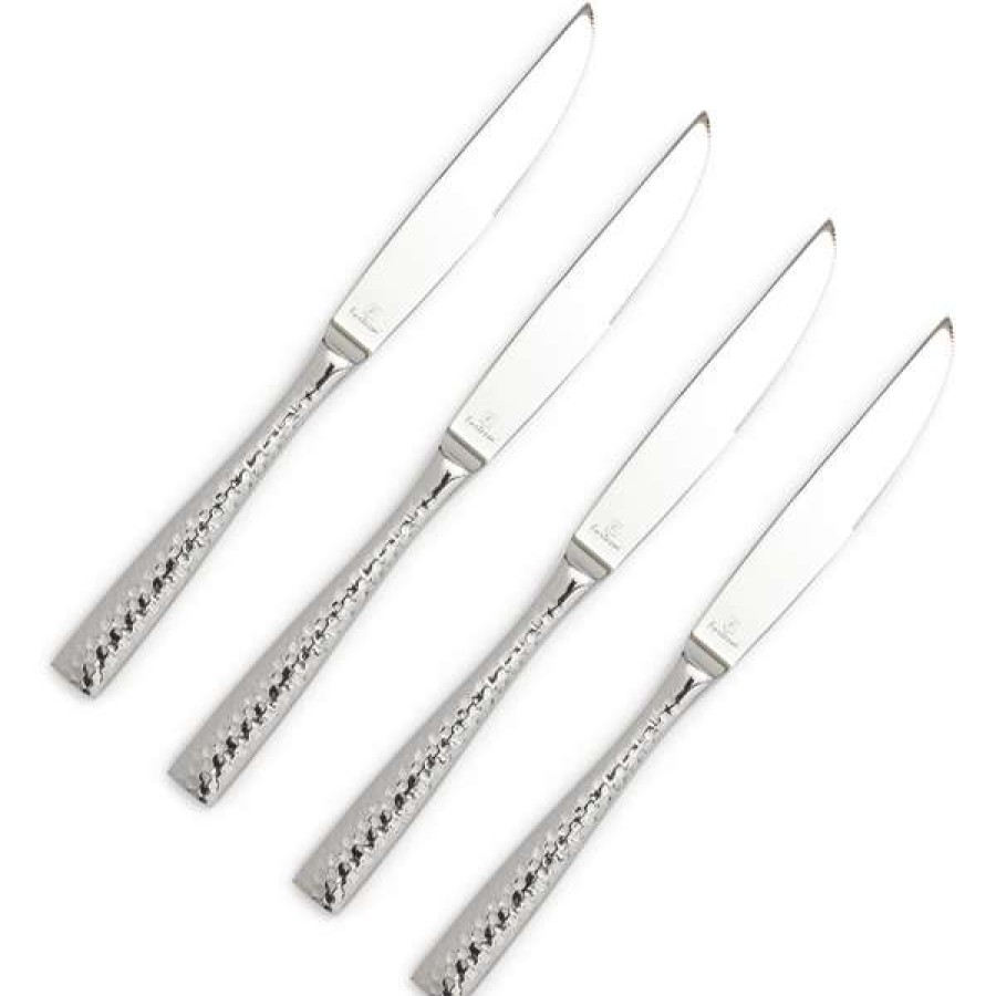 Lower Price Fortessa Lucca Faceted Steak Knives, Set Of 4 | * Online