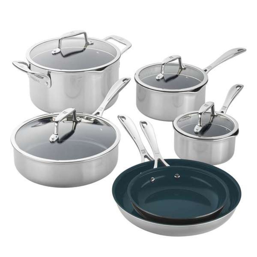 Latest Zwilling Clad Cfx 10-Piece Nonstick Cookware Set | * Best