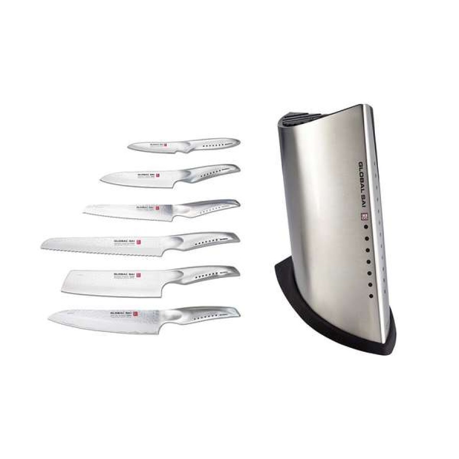 Best Sellers Global Sai 7-Piece Knife Block Set | * Online