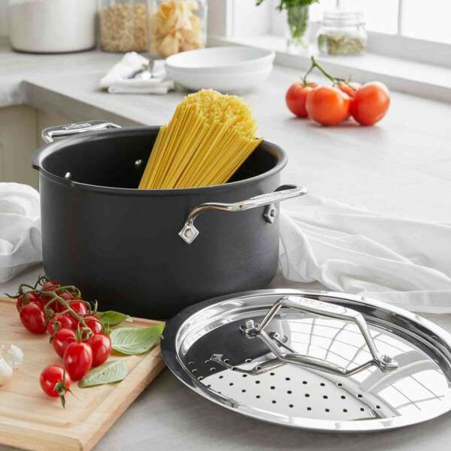 Sells Cheap All-Clad Nonstick Stockpot With Straining Lid, 6 Qt. | * Clearance