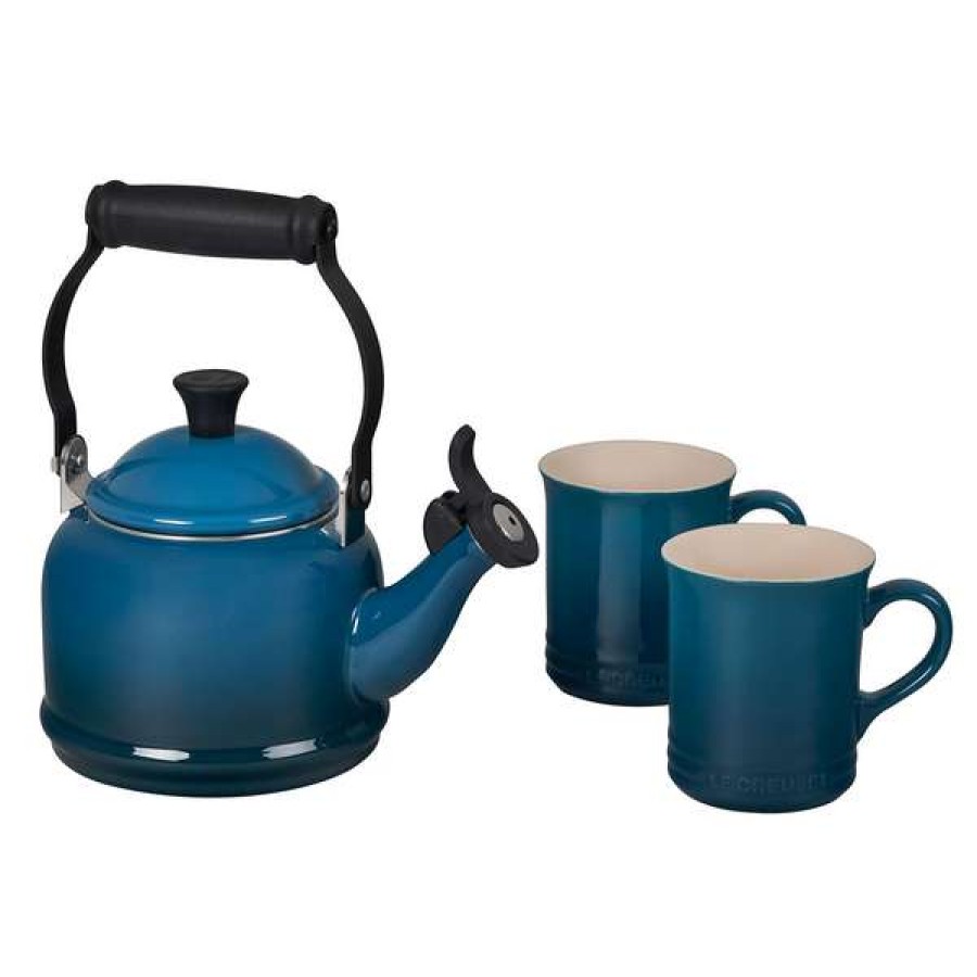 Classical Le Creuset 3-Piece Demi Kettle & Mug Set | * Best