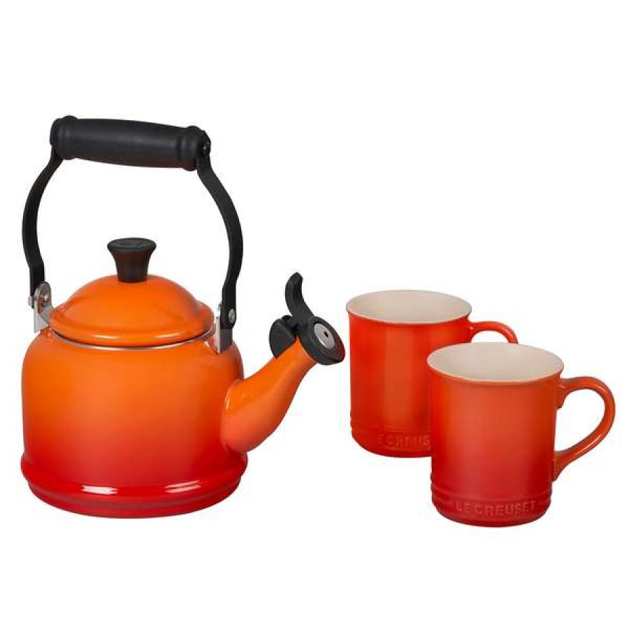 Classical Le Creuset 3-Piece Demi Kettle & Mug Set | * Best