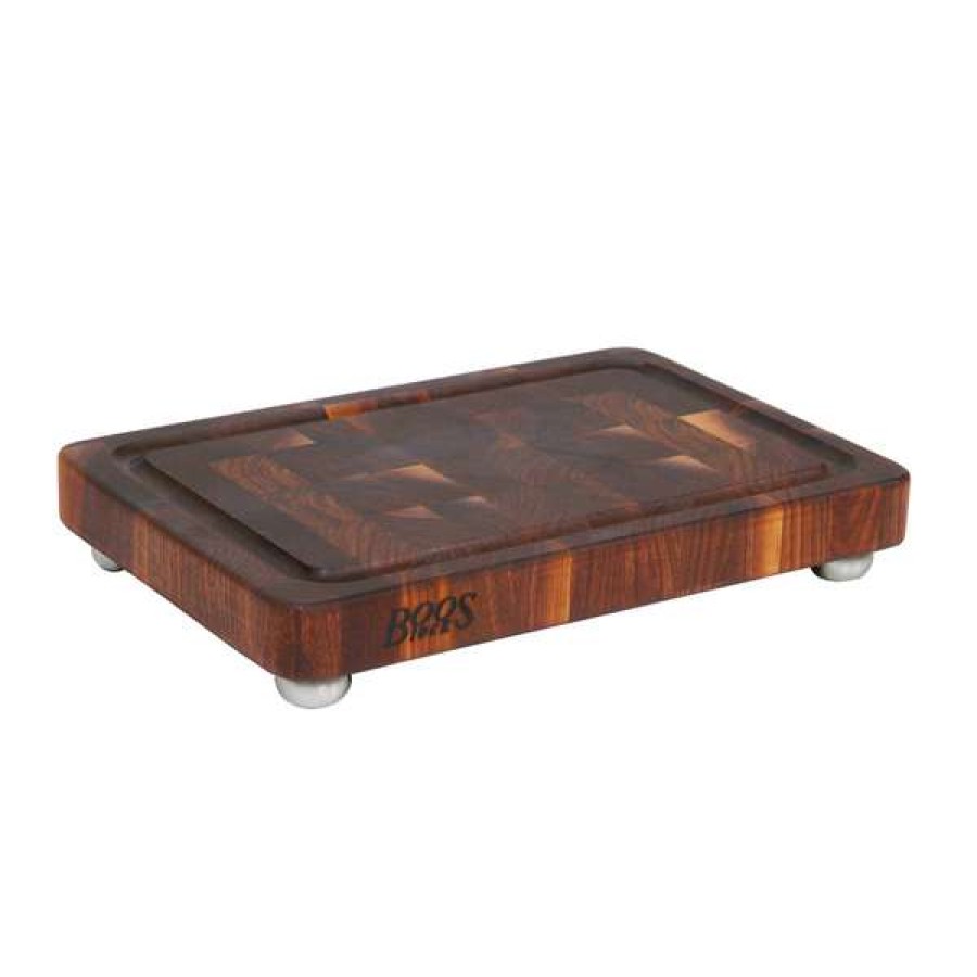 Free Delivery John Boos Signature Cutting Board With Stainless Steel Feet, 18 X 12 | * New