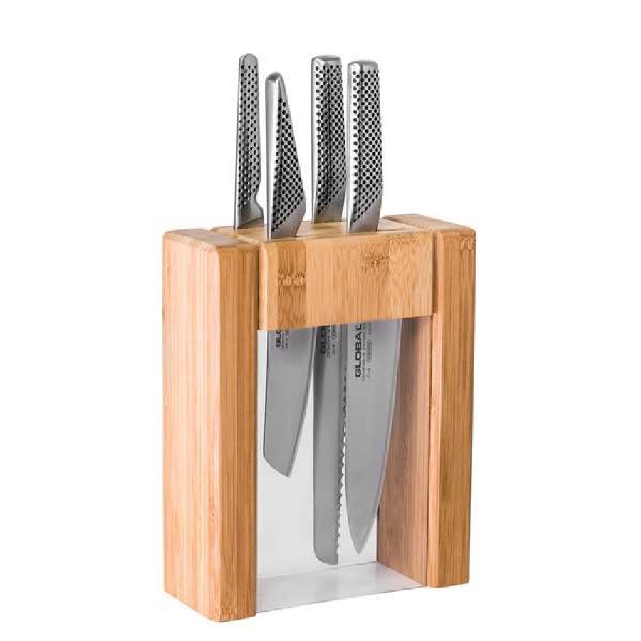 Cheap Global Ikasu 5-Piece Knife Block | * New