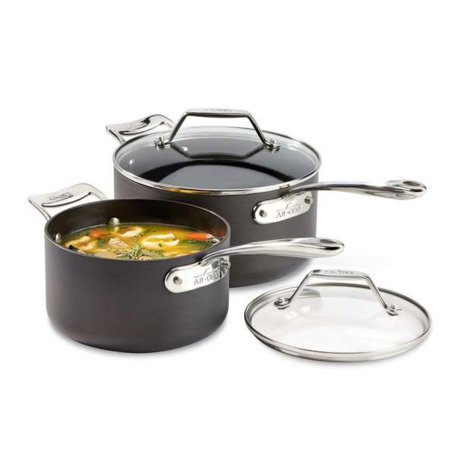 Reliable Quality All-Clad Essentials 4-Piece Saucepan Set | * Wholesale