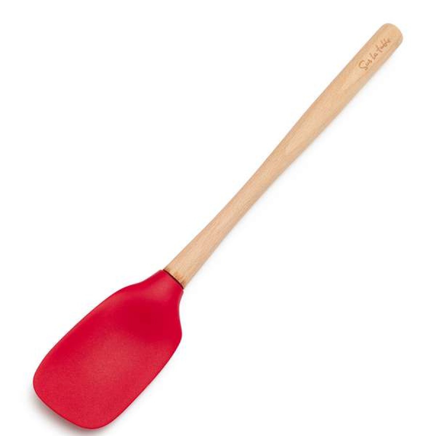 Reliable Quality Sur La Table Flex-Core Silicone Spatula Spoon With Wood Handle | * Best