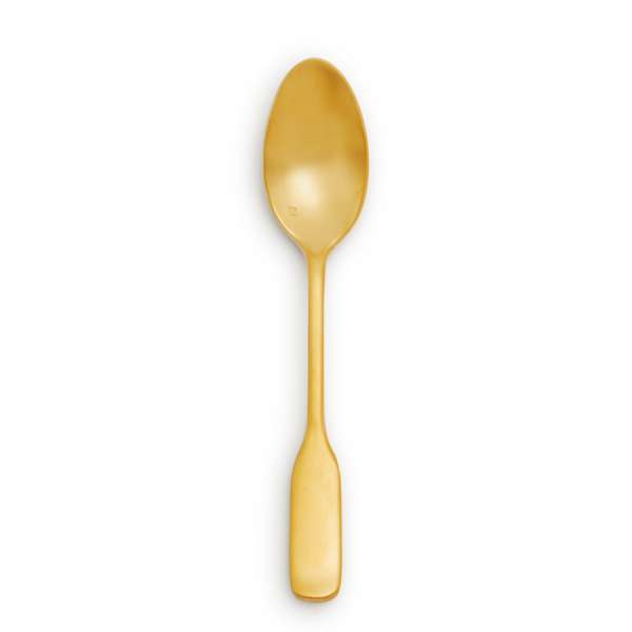 Shop New Fortessa Ashton Brushed Gold Teaspoon | * Clearance