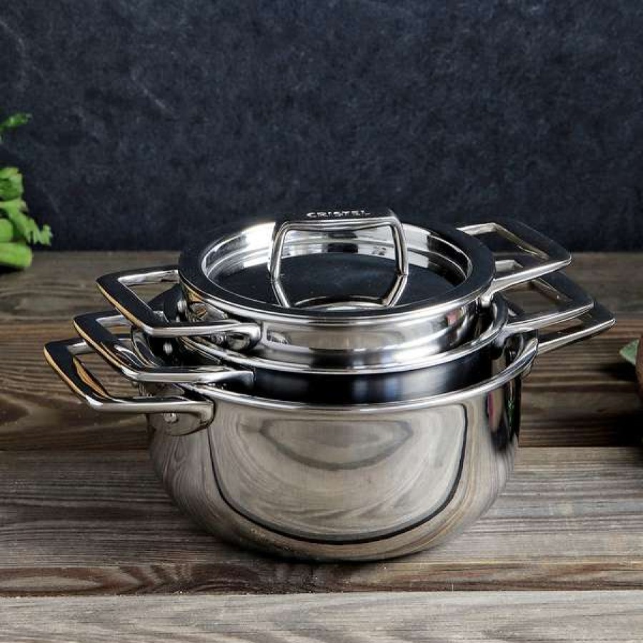 Shop New Cristel Castel'Pro 5-Ply Mini Stewpots With Stainless Steel Lid | * Best