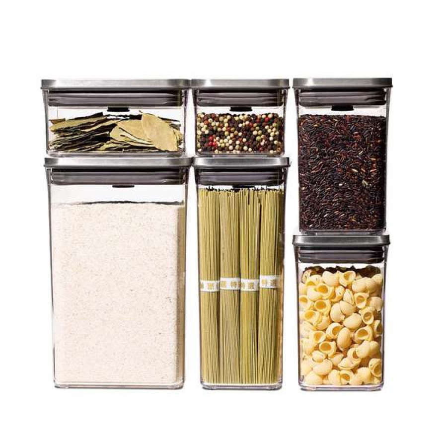 Shoping Oxo Steel 6-Piece Pop Container Set | * New