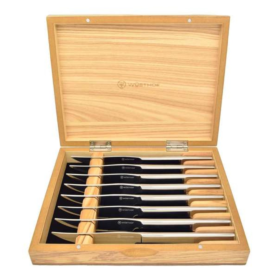 Best Choice Wusthof Stainless Steak Knife Set In Olivewood Chest | * Online